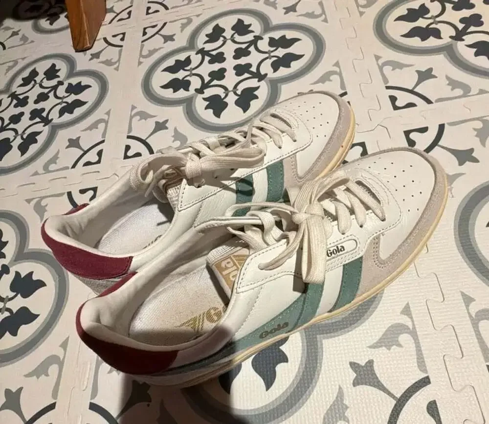 Gola Hawk Sneaker White Green Mist Cerise Grey